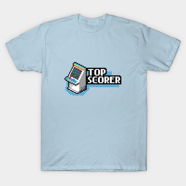 Pixel top scorer arcade T-Shirt by artlahdesigns